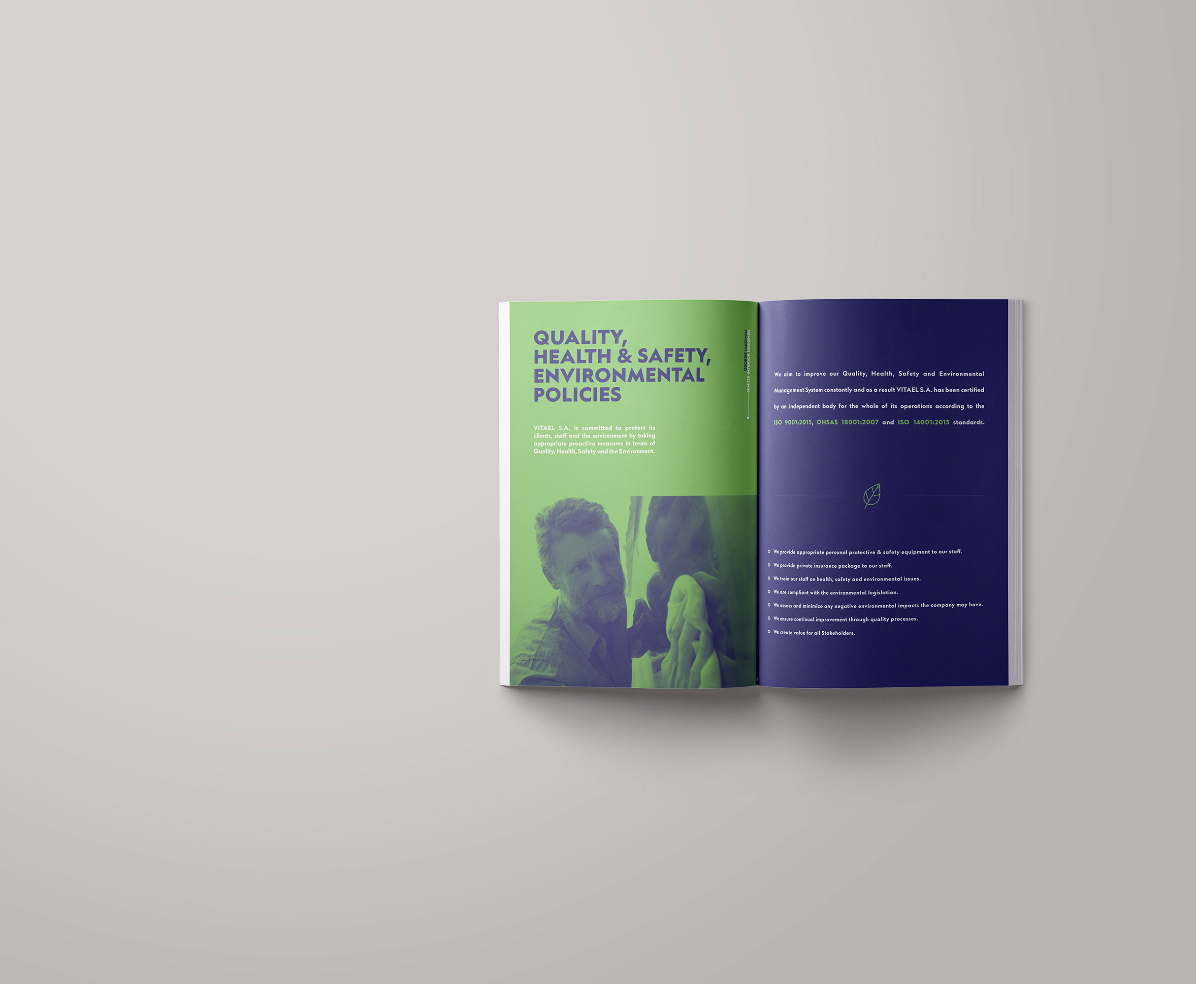 Vitael Corporate Brochure Design by itis Web and Design Studio - Vassilis Papadopoulos